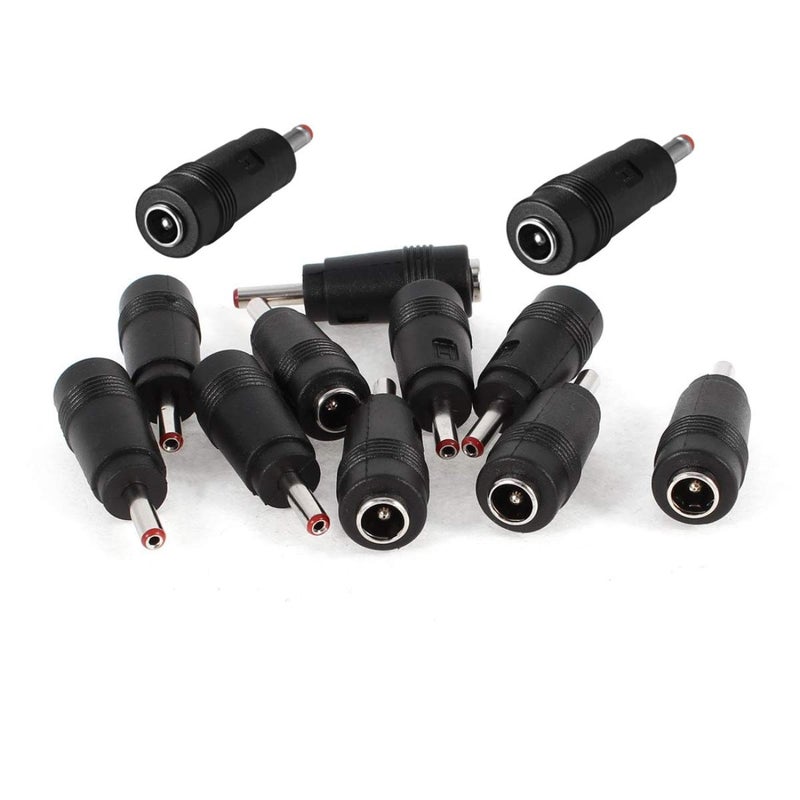 bnafes DC Power Connector 3.5x1.35mm Male to 5.5x2.1mm Female Jack Adapter Connectors 12Pcs - Image 1